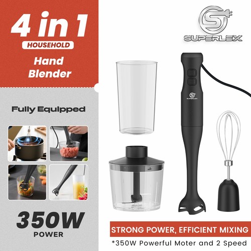 Superlex hand blender - superlex, 4-in-1