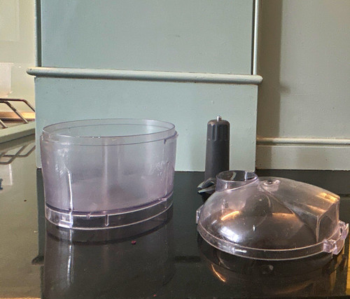 Clear plastic food processor - clear,