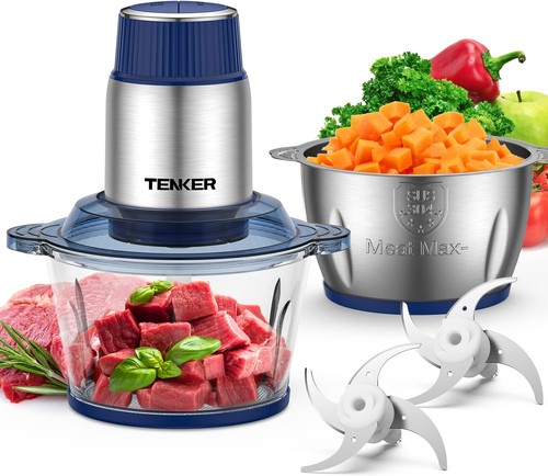 Food processor with bowls - with,